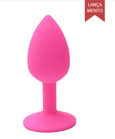 Plug Anal em Silicone - Tamanho M - 8,3 X 3,4 - comprar online
