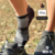 Meia Performance Poliamida Preto/Cinza Cano Soquete - comprar online