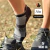 Meia Performance Poliamida Preto/Cinza Cano Soquete - comprar online