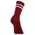Meia Esportiva Algodão Vinho Listras Off white Cano Longo - SOCKS CO