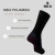Meia Performance Poliamida Impact Preto/Vinho Cano Longo - SOCKS CO