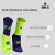 Meia Performance Poliamida 21k Roxo/Amarelo Neon Cano Longo - comprar online