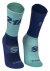 Meia Performance Poliamida 21k Verde Água/Cinza Azulado Cano Longo - SOCKS CO
