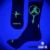Meia Performance Poliamida Caminho da Fé Azul Marinho/Amarelo Neon Cano Longo na internet
