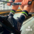 Meia Esportiva Algodão Preto Listras Verde e Amarelo BB Cano Longo - comprar online