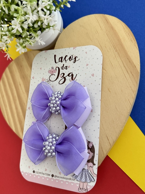 Par de Organza Bordado