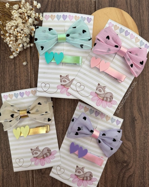 Hair Clips Coração