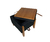 Puff Baú Decorativo E Mesa De Centro Flex Quadrado - Veludo Preto na internet