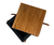 Puff Baú Decorativo E Mesa De Centro Flex Quadrado - Veludo Preto - Flat Interiores