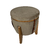 Pufe Flex Baú Decorativo E Mesa De Madeira - Veludo Marrom Claro