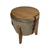 Pufe Flex Baú Decorativo E Mesa De Madeira - Veludo Marrom Claro - comprar online