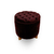 Puff Báu Decorativo Capitonê Redondo Pé Madeira Vancouver -Veludo Bordô - comprar online