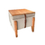 Puff Baú Decorativo E Mesa De Centro Flex Quadrado - Veludo Marfim - comprar online