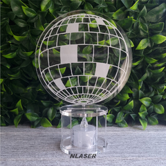 Centro De Mesa con luz - Bola de Disco Boliche - comprar online