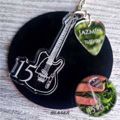 Llavero Souvenir Personalizado - Guitarra Electrica