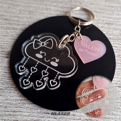 Llavero Souvenir Personalizado - Lluvia de Corazones
