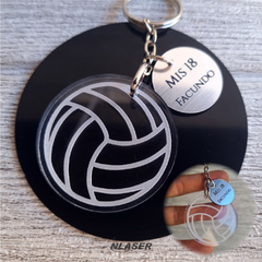 Llavero Souvenir Personalizado - Voley Pelota