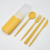 Set x4 Cubiertos de fibra de trigo en estuche Case - comprar online