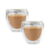 Taza de vidrio doble pared transparente 80 ml Pack x2 - LindenHaus