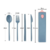 Set x4 Cubiertos de fibra de trigo en estuche Box - comprar online