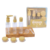 Set botellas y envases recargables de plástico para cremas/líquidos x6 en caja