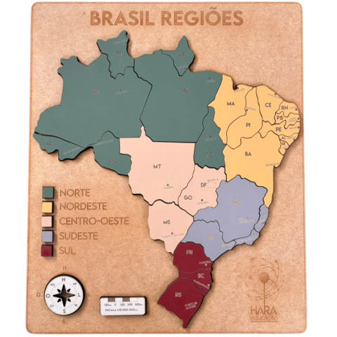 QUEBRA-CABEÇA BRASILZÃO REGIÕES