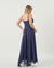 VESTIDO LONGO DE LAÇOS NO BUSTO E ALÇA - COD. 1157 - (MARINHO) - comprar online