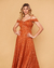 VESTIDO LONGO OMBRO A OMBRO DE ALÇA - COD. 403 - (RUST) na internet