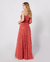 VESTIDO LONGO DE UM OMBRO COM MANGA - COD. 1144. - (TERRACOTA) - comprar online