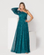 VESTIDO LONGO DE UM OMBRO COM MANGA - COD. 1144. na internet