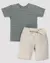 Conjunto Camiseta + Bermuda Menino Anjos Baby 100% Algodão