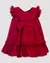 Vestido Maquinetado Vermelho - Anjos Baby - comprar online