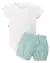 Conjunto Body + Short Linho Bebê Menina -Tema Aquarela 100% Algodão - Anjos Baby - comprar online