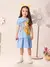 VESTIDO INFANTIL MENINA NAVY DO POOH COM STRASS MOMI