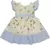Vestido Bordado Floral com Linho Azul - Bárbara Kids - comprar online