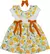 Vestido Laranjas babado e laços - Bárbara Kids