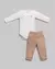 Conjunto Body + Calça Molecotton Bebê Menina - Anjos Baby