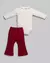 Conjunto Body + Calça Corações Bebê Menina Molecotton Anjos Baby - comprar online