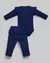 Conjunto Body + Calça Canelada Bebê Azul Menina - Anjos Baby Chic na internet