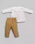 Conjunto Bata Manga Longa + Calça Veludo Raposinha Anjos Baby na internet