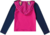 Blusa Infantil de Praia com Capuz e Proteção UV - Estampa Gatinho Rosa e Mangas Longas Azul Marinho - comprar online
