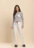 Pijama Longo Feminino Listrado Cinza - Conforto e Elegância