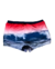 Conjunto Infantil UV 50+ - Blusa Manga Longa Vermelha e Sunga Estampa de Surf e Ondas - comprar online