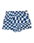 Conjunto Infantil UV 50+ - Blusa Manga Longa Laranja e Sunga Quadriculada Azul e Branca na internet