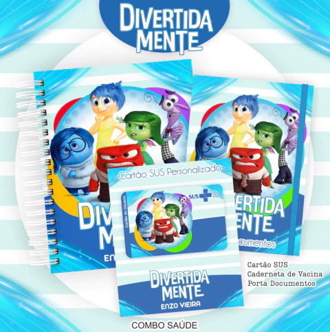 Caderneta de Saúde Divertidamente Menina