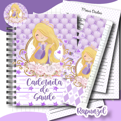 Caderneta de Saúde Rapunzel Menina