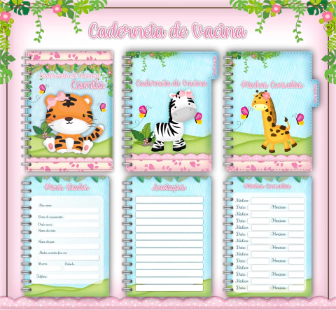 Caderneta de Saúde Safari Menina