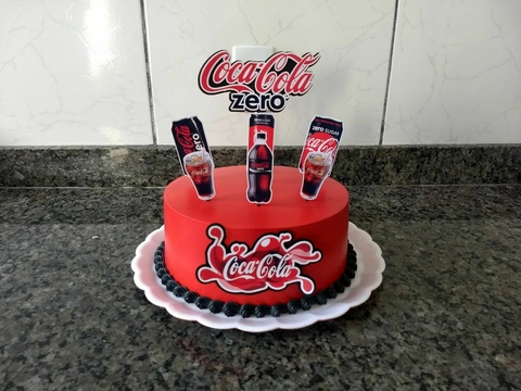 Coca Cola - Topo de Bolo