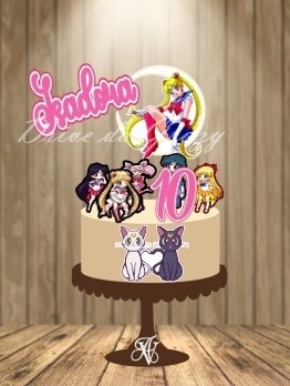 Sailor Moon - Topo de Bolo