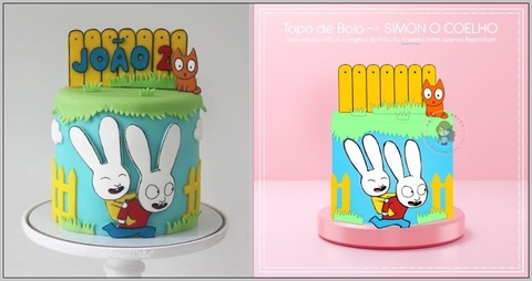 Simon o coelho - Topo de Bolo